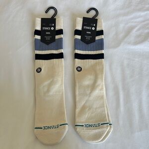 Stance Men's Cream and Black Casual Socks (2 pairs)